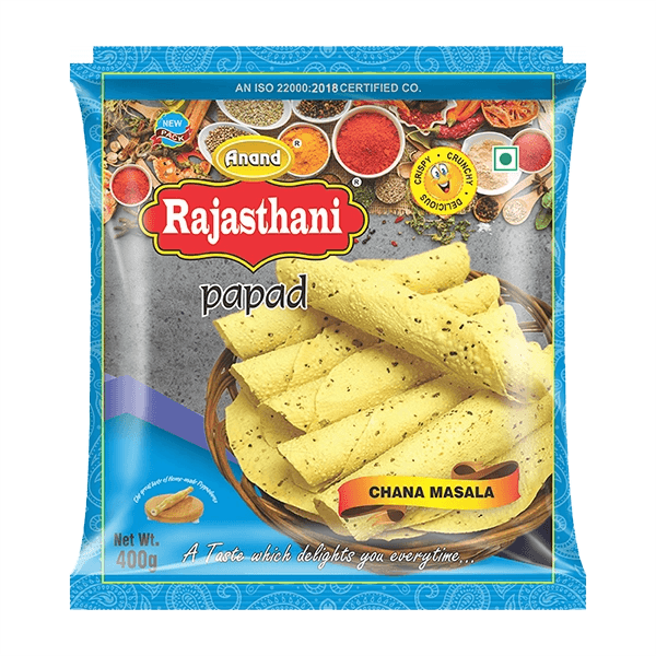 Chana Masala Papad 400GM