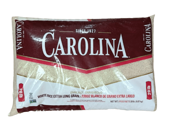 Carolina White Rice Extra Long Grain (20LB)