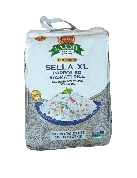 Laxmi Sella XL Parboiled Basmati Rice (20LB)